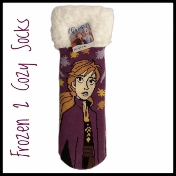 Bundle Of Disney Frozen II Interchangeable Charm Bracelet And Anna Fuzzy Socks - Picture 4 of 7